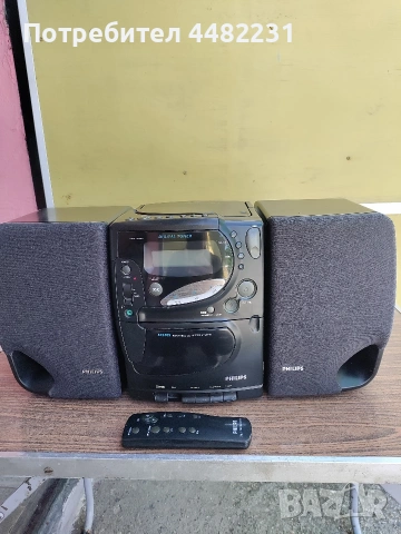Продавам касетофон PHILIPS с дистанционно и откачащи се колони., снимка 3 - Радиокасетофони, транзистори - 54401664