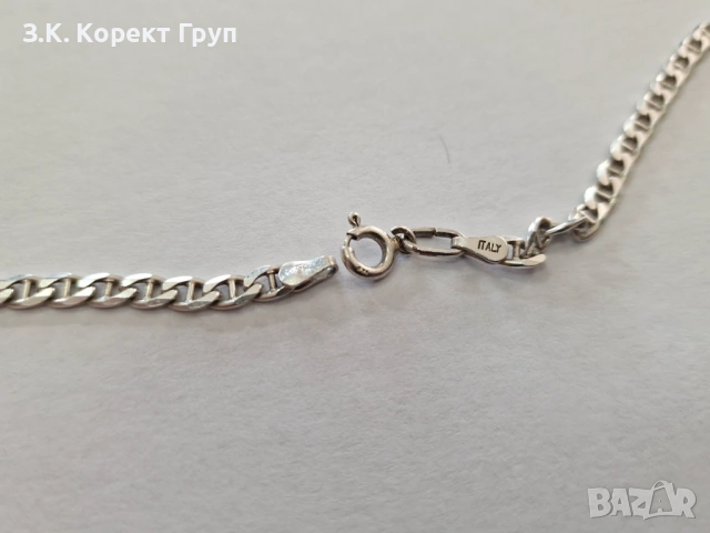 Сребърен синджир 925 / 14,17 гр., снимка 3 - Колиета, медальони, синджири - 54428540