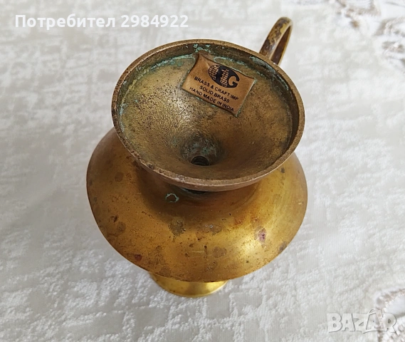 Свещник Chamberstick от 60-те години, снимка 5 - Други ценни предмети - 55157853