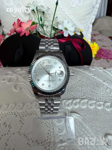 Rolex Нов Мъжки Часовник Кварцов Механизъм Ролекс , снимка 2 - Мъжки - 54722411