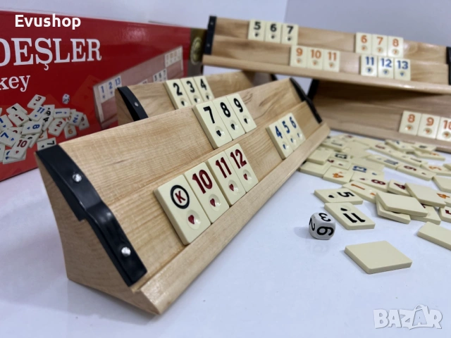 Okey игра с дървени табли, Rummy