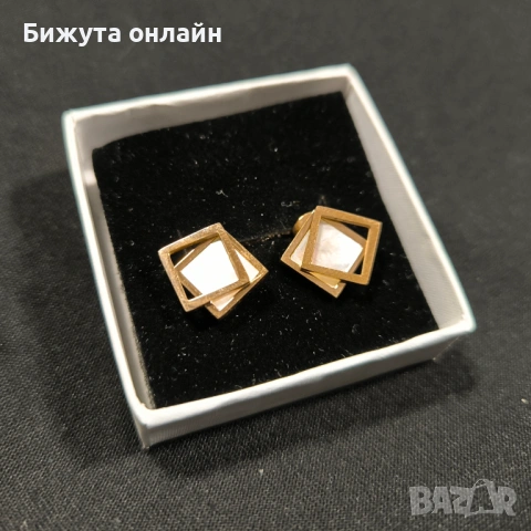 Обеци от висококачествена медицинска стомана. Продукт №035