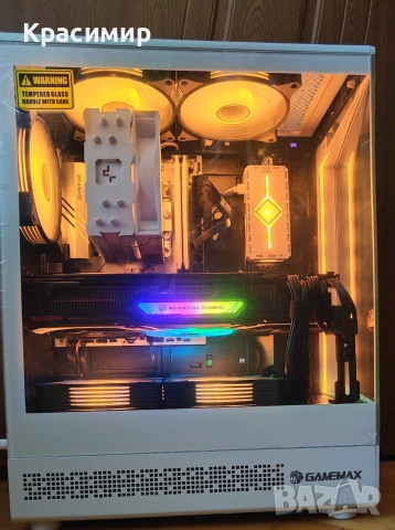 Геймърски компютър Ryzen 5 7500f, AMD Radeon 6800xt,32gb ddr5,1tb nvme, снимка 6 - Геймърски - 53140981