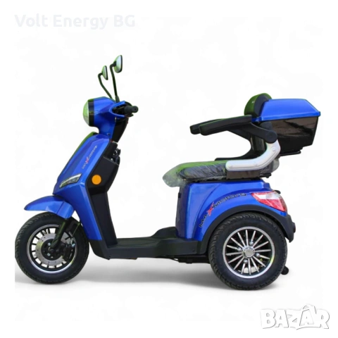 Премиум модел електрическа триколка за възрастни Max Motors FM1, 1500W, 60V, снимка 8 - Инвалидни скутери - 54887403