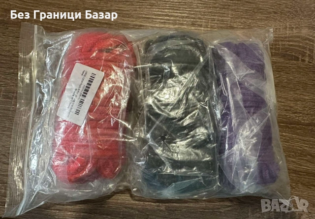 Ново Шнур въже на ролки 3 броя – DIY декорация опаковане макраме
