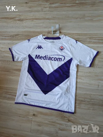 Мъжка тениска Kappa x ACF Fiorentina / Season 22-23 (Away), снимка 2 - Тениски - 55612183