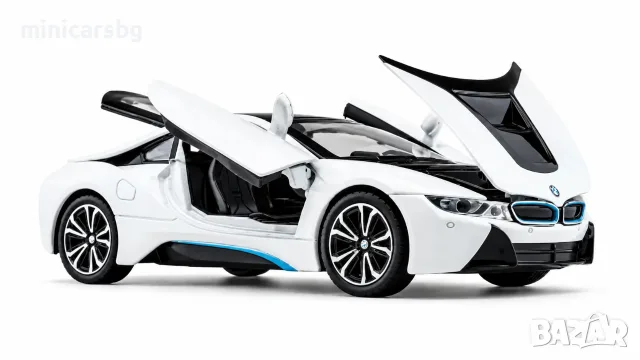 Метални колички: BMW i8 - 1:22 Метален модел, снимка 6 - Колекции - 50519798
