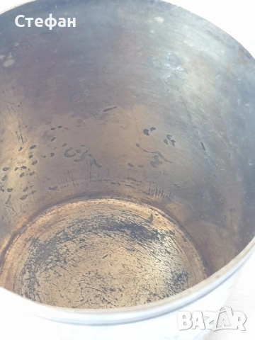 Посребрена чаша, снимка 3 - Антикварни и старинни предмети - 54268572