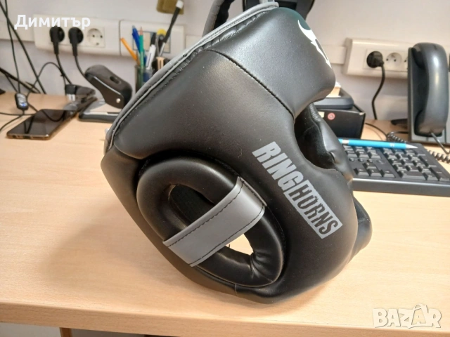 ПРОТЕКТОР ЗА ГЛАВА / КАСКА - RINGHORNS CHARGER HEADGEAR - BLACK , снимка 3 - Спортна екипировка - 54039680