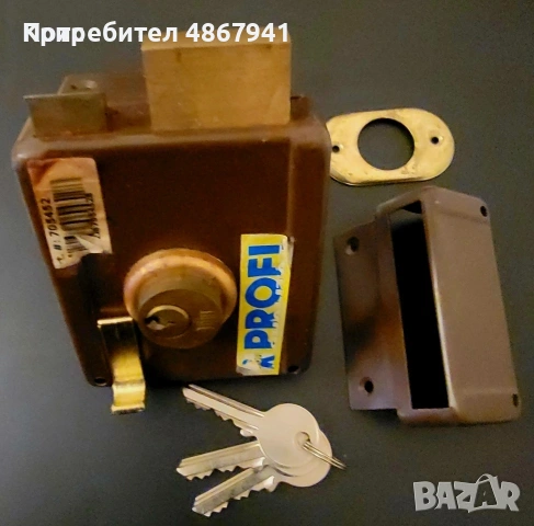 Касова брава за врата PROFI с 3 ключа - допълнително заключване, снимка 2 - Други - 55059247