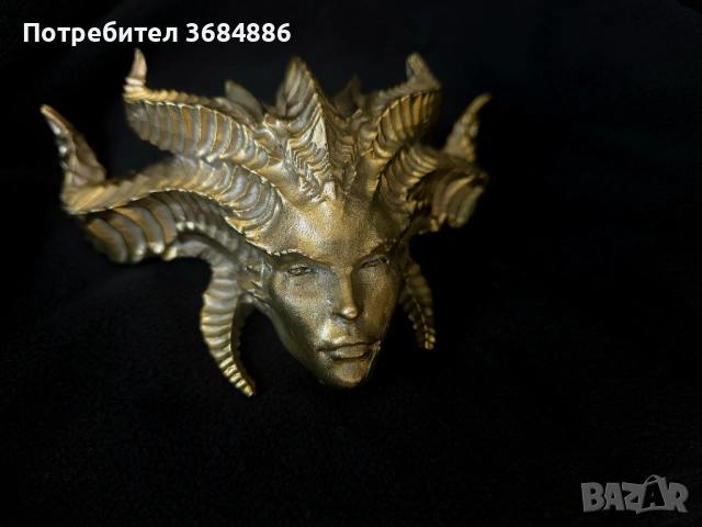 Ръчно изработена месингова статуетка Lilith / Лилит – fantasy gothic collectible