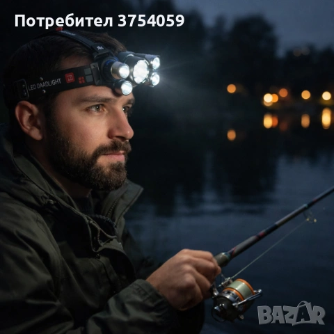 Мощен Led челник 5 в 1 с регулируем ъгъл, снимка 2 - Лед осветление - 55178709