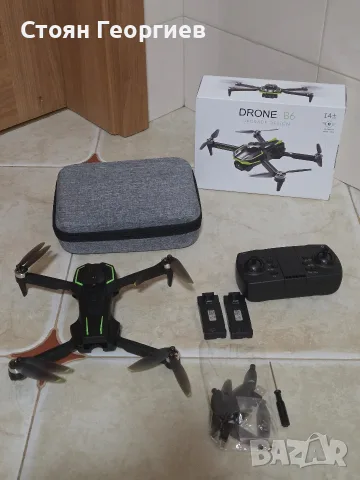 Сгъваем ДРОН модел Drone B6 Upgrade Design, който е популярен безчетков мини дрон, снимка 2 - Дронове и аксесоари - 55590698