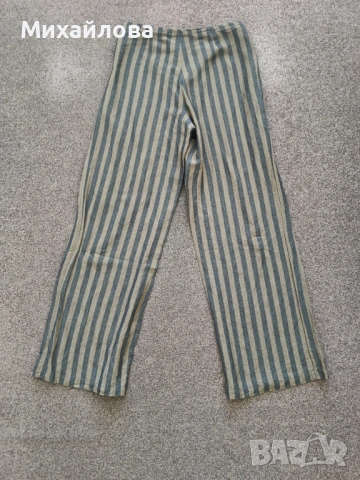 Дамски панталон от ленена смес, снимка 2 - Панталони - 54295615