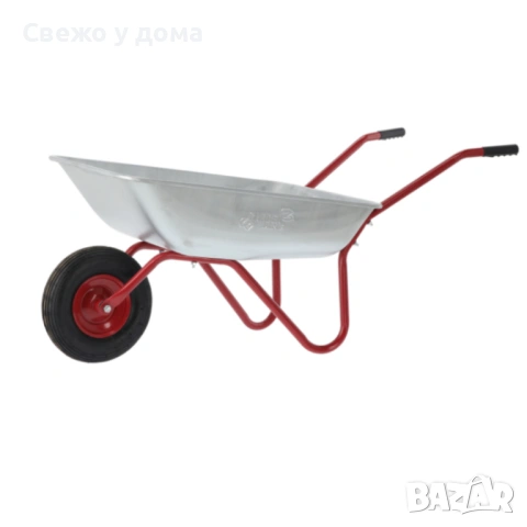 Градинска количка с товаропоносимост 100 кг - голям капацитет и стабилна основа, снимка 13 - Градински инструменти - 54213409