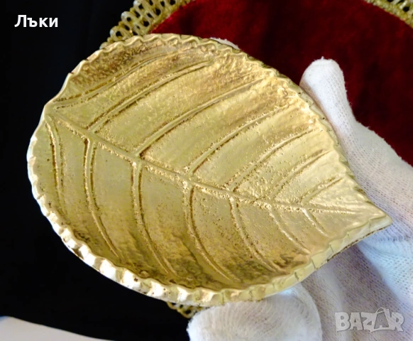 Бронзова бижутерка Листо,300 гр. , снимка 5 - Антикварни и старинни предмети - 54823581