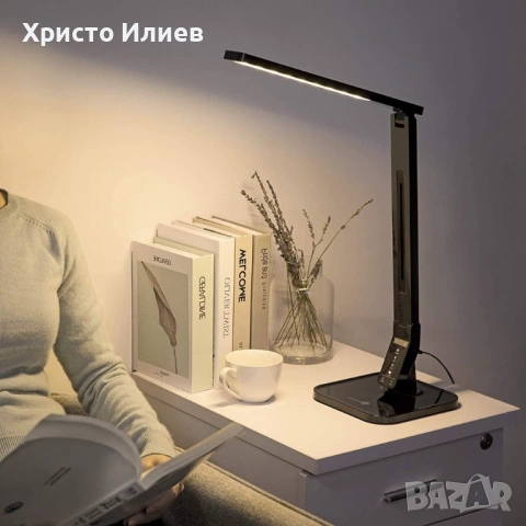 Настолна LED лампа със сензорен панел , снимка 9 - Настолни лампи - 54408622