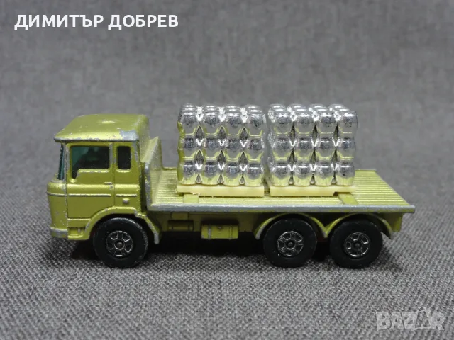 СТАРА РЕТРО МЕТАЛНА КОЛИЧКА КАМИОН DAF GIRDER TRUCK MATCHBOX ENGLAND, снимка 2 - Колекции - 55644754