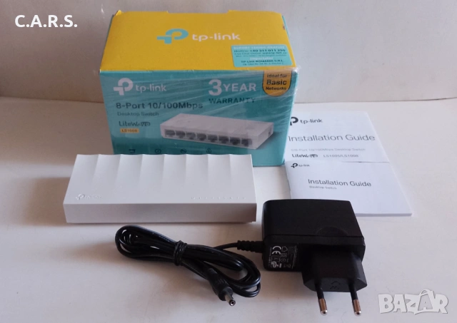 Суич TP-Link LS1008 с 8 порта, снимка 2 - Суичове - 54320219