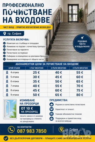 Почиствам входове 