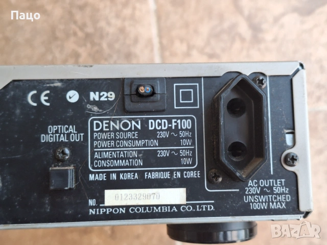 DENON  DCD-F100, снимка 10 - Плейъри, домашно кино, прожектори - 54244848