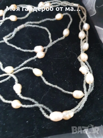 Комплект от речни перли.Внос Лондон , снимка 2 - Бижутерийни комплекти - 54280886