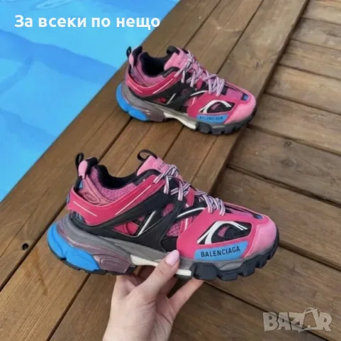 Balenciaga Track "Pink/Black/Blue" Дамски Маратонки👟Дамски Спортни Обувки Код ch93, снимка 5 - Маратонки - 55482621