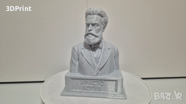 ХРИСТО БОТЕВ (бюст, статуетка), снимка 3 - Статуетки - 53453606