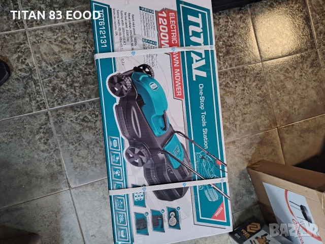 Електрическа косачка TOTAL, 1200 W, 320 мм, контейнер 28 L, снимка 2 - Градинска техника - 54931263