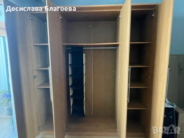 Комплект мебели – 2 гардероба и шкаф, снимка 3 - Гардероби - 55114273