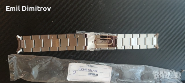 Верижка за часовник Seiko нова, снимка 5 - Каишки за часовници - 54890412