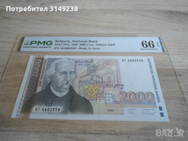 2000 лева 1996 г.