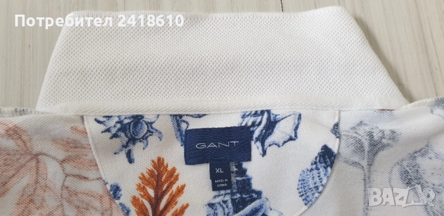 GANT Pique  Cotton Size XL НОВО! ОРИГИНАЛ! Мъжка Тениска!, снимка 9 - Тениски - 54884212