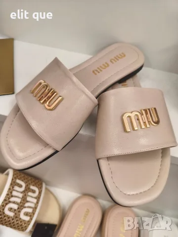 дамски чехли prada miu miu , снимка 2 - Чехли - 55675629
