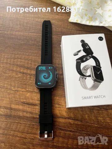 Смартчасовник 2 в 1 с Bluetooth слушалки