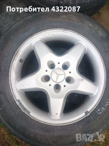 Джанти с гуми 17" 5х112  Mercedes ML 163, снимка 10 - Гуми и джанти - 54678688