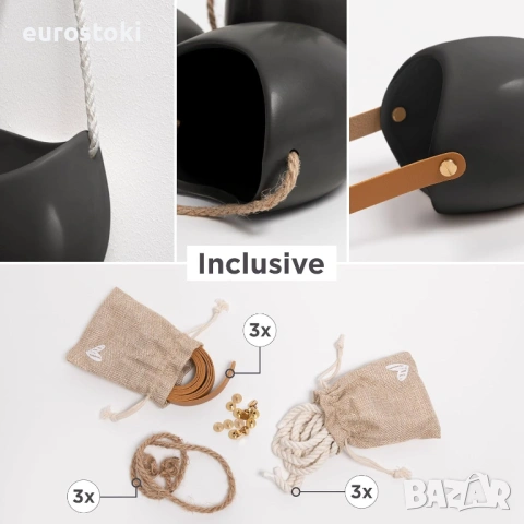 Цена: 32 € Без заводска опаковка Kazai. Ellie Висящи керамични саксии за растения, 3 броя, снимка 4 - Декорация за дома - 54880814