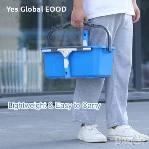 Комплект за миене на прозорци 12L с телескопична дръжка 2 м, снимка 5 - Хигиенисти и миячи - 55354458