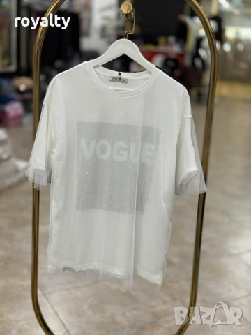 Vogue Нови Дамски Тениски Вог Два Цвята , снимка 2 - Тениски - 54087749