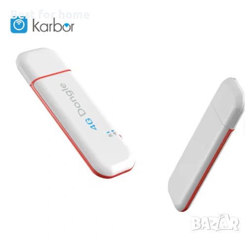 Karbor 4G USB Dongle WiFi Hotspot Pocket USB Wifi Dongle Wifi рутер 4g Dongle със слот за SIM карта, снимка 4 - Друга електроника - 54580555