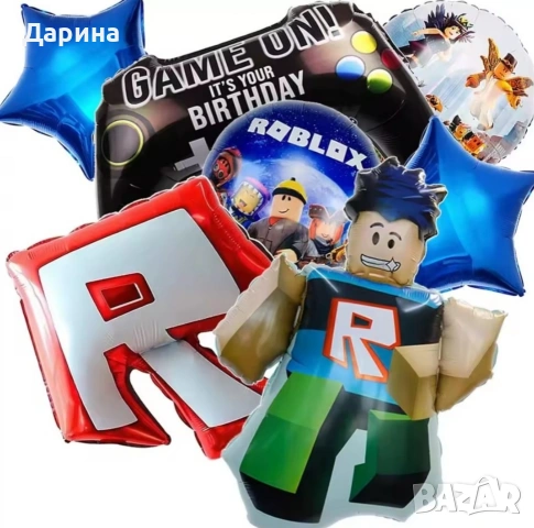Парти сет украса Minecraft, Roblox, Fortnite и Game on, снимка 18 - Други - 43945121
