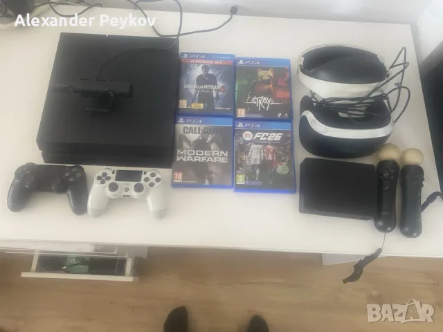 Playstation 4 Плюс vr очила 4 игри 