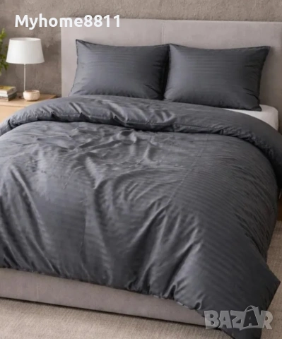 Спално бельо от памучен сатен , снимка 2 - Спално бельо - 54332222