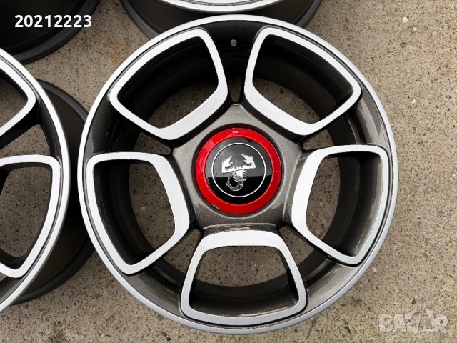 4 броя алуминиеви джанти за Fiat 500 Abarth 17, снимка 9 - Гуми и джанти - 54886477