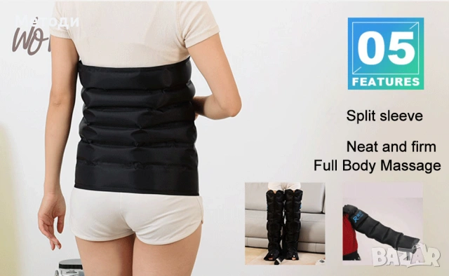 НОВ Комплект лимфопреса с 6 отделения - апарат за лимфен дренаж, снимка 7 - Медицинска апаратура - 54206289