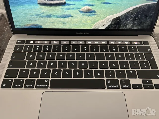 КАТО HOB!!! Apple MacBook Pro 13" M1 8RAM 256GB Touch Bar Silver, снимка 2 - Лаптопи за работа - 55328724