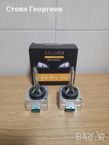XELORD D3S ксенонова крушка 6000K бяла светлина 35W HID крушка за фарове на автомобили, снимка 2 - Аксесоари и консумативи - 54396504