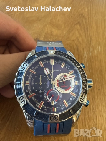 Ulysse Nardin Chronograph Date Quartz часовник, снимка 6 - Мъжки - 55466253