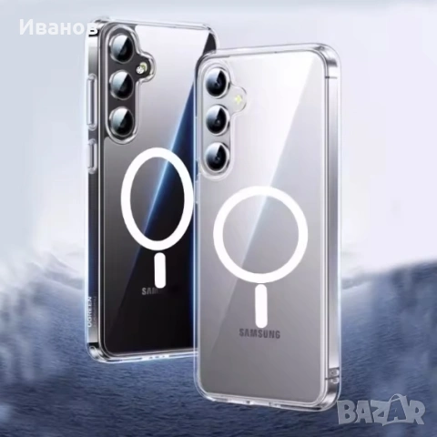 Magsafe Magnetic Силиконов прозрачен калъф Samsung S26