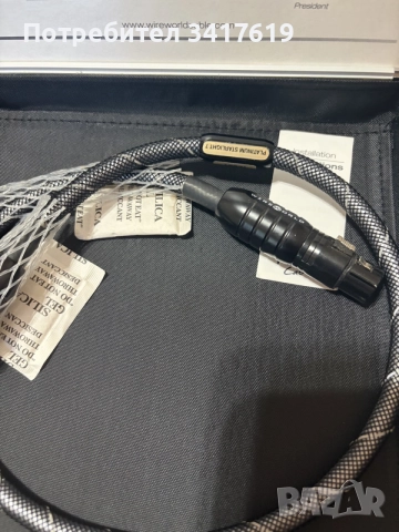 Продавам сребърен XLR цифров кабел 110 Ома Wireworld platinum 7, снимка 3 - Други - 55660219